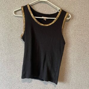 Cha Cha‎ Vente Black Fitted Sleeveless Tank Top